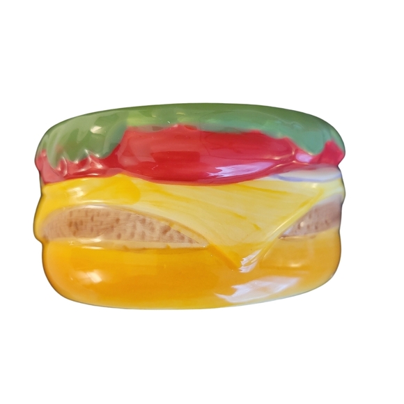 Pier 1 Imports Cheeseburger Condiment Dish & Spoon - Picture 5 of 10